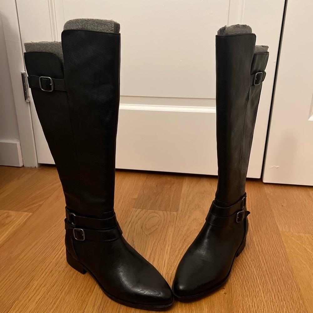New Lucky Brand Womens LK-PAXTREEN Leather Almond Toe Knee High, 7.5